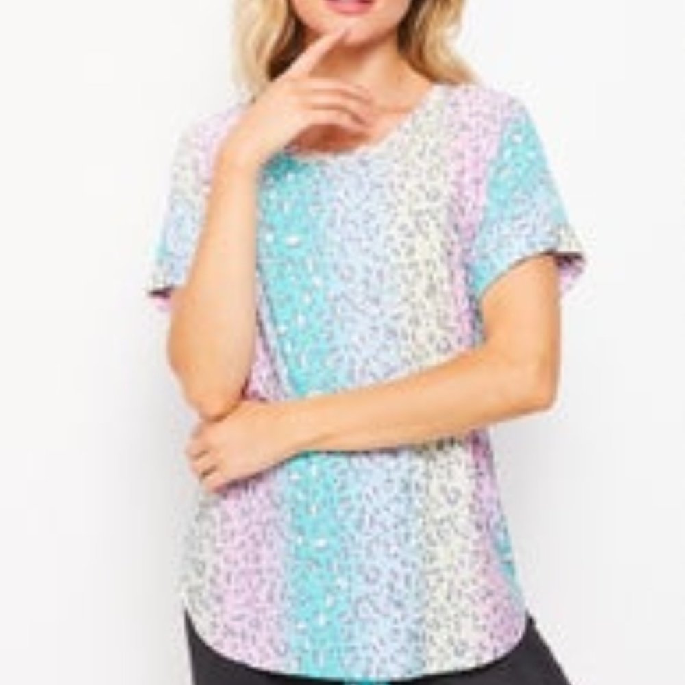 Colorful Cheetah Print top